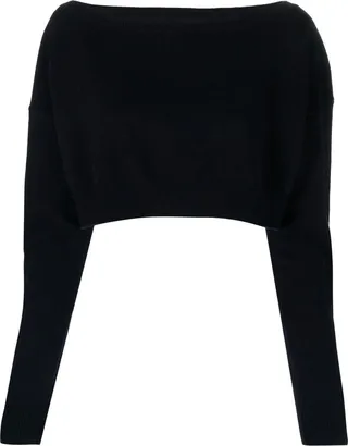 Blue N°279 Belly Knitted Top