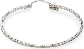 14K White Gold & 1.00 TCW Diamond Tennis Bracelet