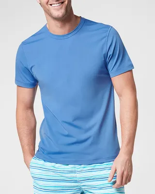 Men's Solid Short-Sleeve Rash T-Shirt