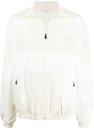 Tonal-Panelled Bomber Jacket