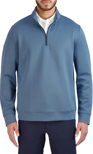 Striped Zip Up Pullover