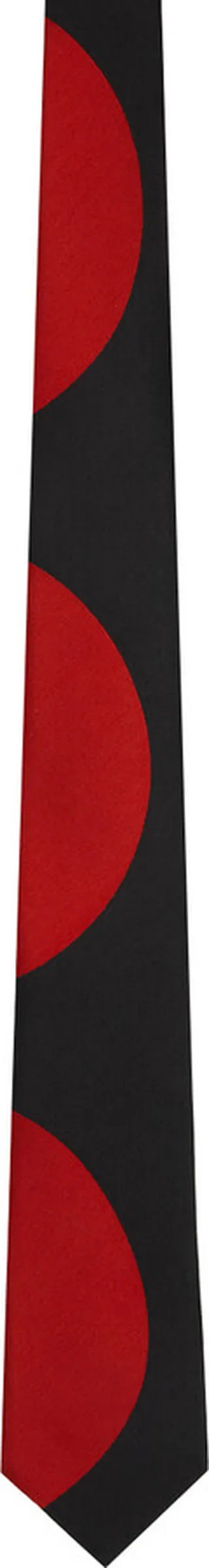 Comme des Garçons Homme Deux Black & Red Graphic Tie