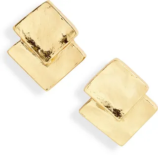Double Square Stud Earrings
