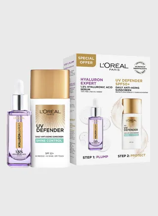 Oap Hyaluron Serum + Uv Shine Control Set