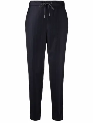 High-Waisted Tapered Trousers
