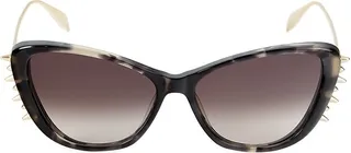 58MM Studded Cat Eye Sunglasses