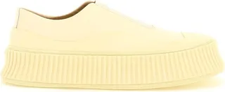 Jil Sander Leather Slip-On Sneakers