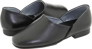 L.B. Evans Radio Tyme II (Black Leather) Men's Slippers
