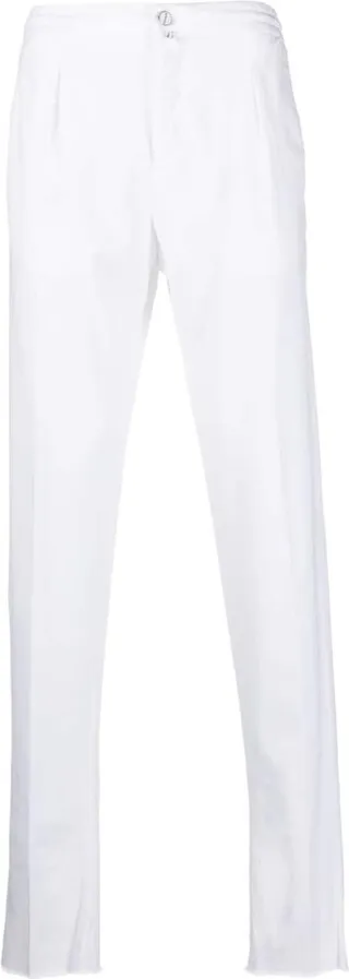 Straight-Leg Cotton-Lyocell Pants