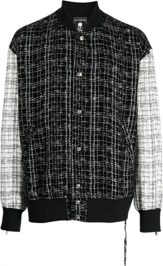 Bouclé Bomber Jacket