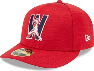 Men's New Era Red Washington Nationals 2023 Clubhouse Low Profile 59FIFTY Fitted Hat