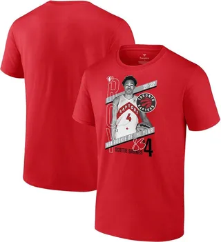 Men's Fanatics Branded Scottie Barnes Red Toronto Raptors 2022 Nba Rookie of the Year T-shirt