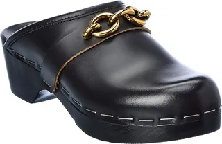 Saint Laurent Le Maillon Leather Clog