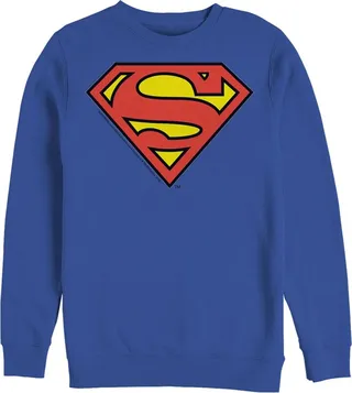 Men's Superman Logo Classic Sweatshirt - Royal Blue - Small
