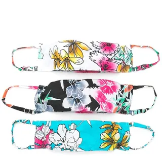 Floral Print Face Masks (Pack Of 3)