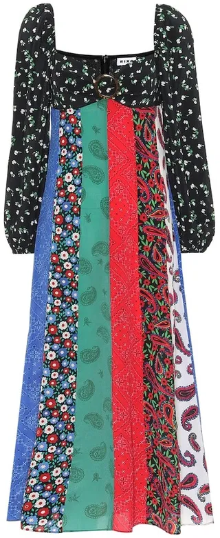 Ivy printed silk dress