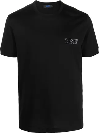 logo-print plain T-shirt