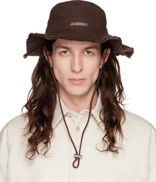 Jacquemus Brown 'Le Bob Artichaut' Bucket Hat