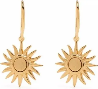 My World Sun charm drop earrings