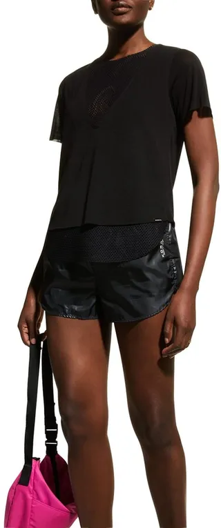 Double Layer Tee with Mesh