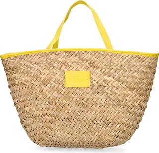 Medium straw tote bag