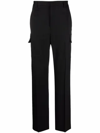 Straight-Leg Tailored Cargo Trousers
