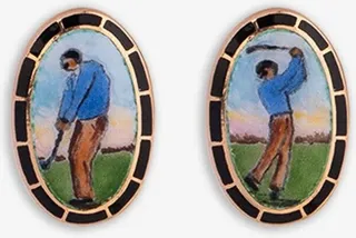 Cufflinks With Golfer Cufflinks