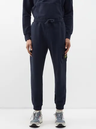 Cotton-jersey Cargo Track Pants