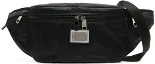Black Logo Belt Bag