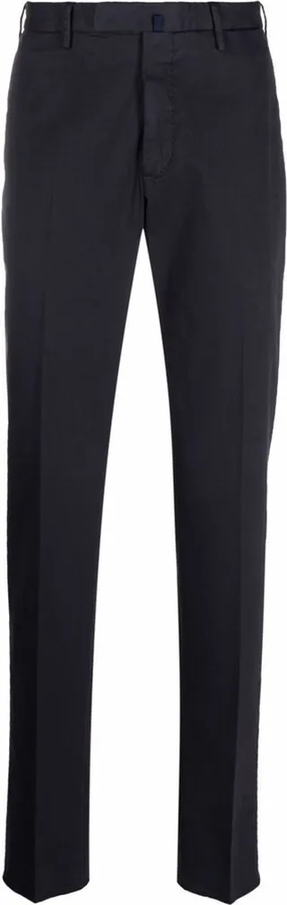 Straight-Leg Cotton Trousers
