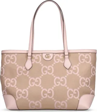 Ophidia GG Jumbo canvas tote bag