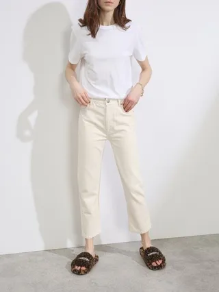 Crop Organic-cotton Straight Leg Jeans