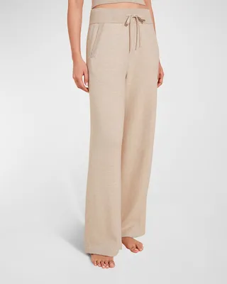Recycled Wide-Leg Sweater Pants
