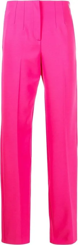 Logo-Lettering Straight-Leg Trousers