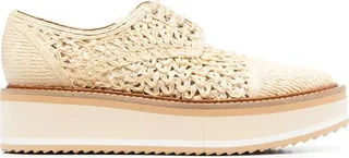 Woven Lace-Up Shoes