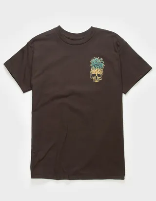 RIOT SOCIETY Pineapple Skull Mens Tee