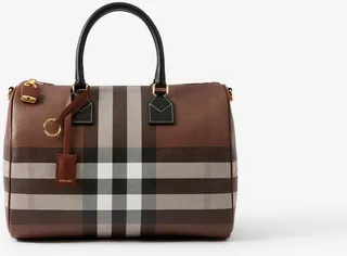 Burberry Check Medium Bowling Bag
