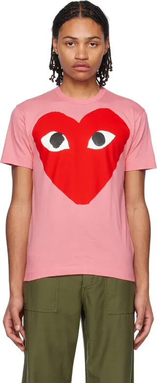 Comme des Garçons Play Pink Heart T-Shirt
