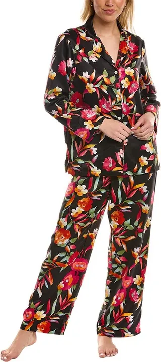 Natori 2Pc Satin Essentials Woven Pajama Set