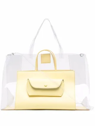 Clam transparent tote bag