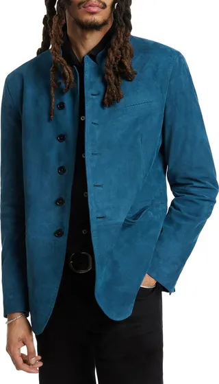 Slim Fit Suede Jacket