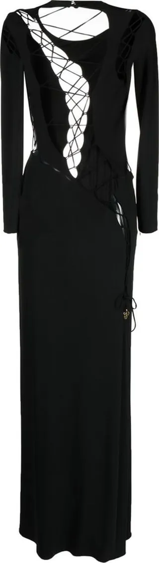 Lace-Up Mini Dress