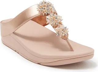 Galaxy Toe Wedge Flip Flop