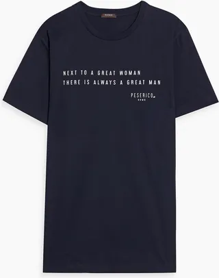 Printed cotton-jersey T-shirt