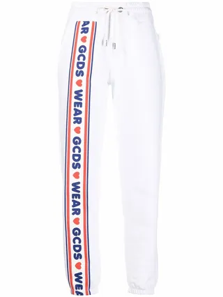 Logo-Print Cotton Track Pants