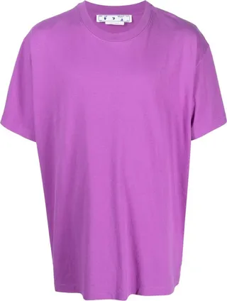Diag-Stripe cotton T-shirt
