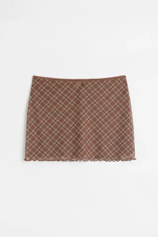 Mesh Mini Skirt