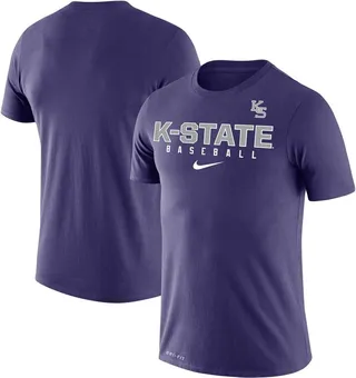 Men's Nike Purple Kansas State Wildcats Baseball Legend Performance T-shirt