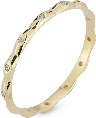 14K Yellow Gold & 0.07 TCW Diamond Ring