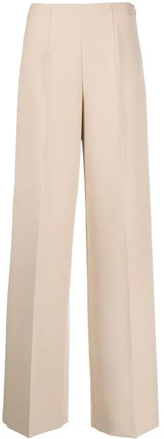 High-Waisted Pleated Trousers